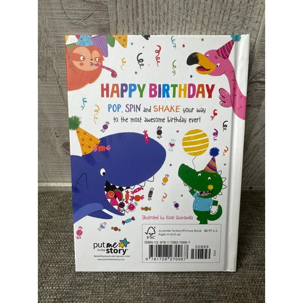 Happy Birthday Childrens Story Book Gift Fun Illustrations Put Me In The Story